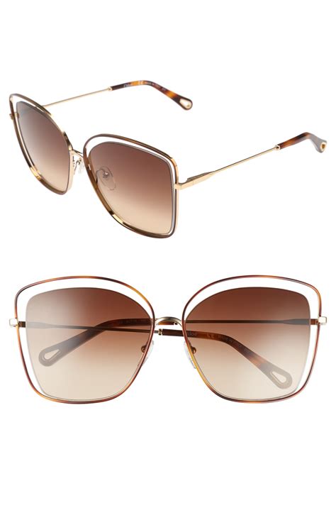 chloe prescription sunglasses|chloe 60mm halo frame sunglasses.